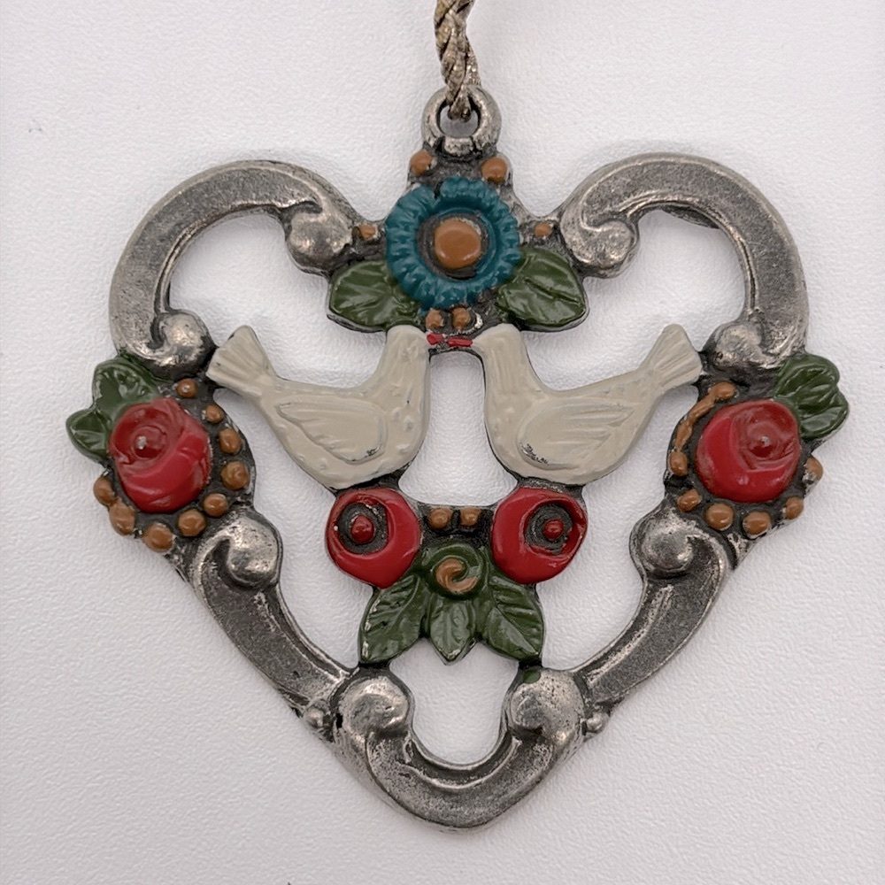 Kuhn Zinn 93% Pewter Hand Painted Ornament